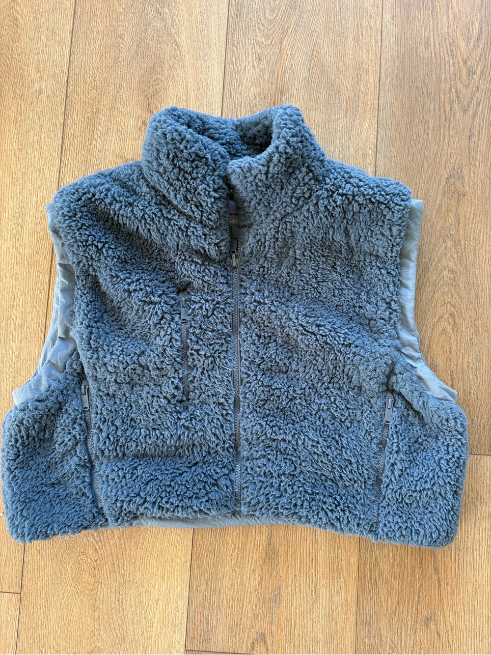 FP Movement by Free People Blue Sherpa Fleece Vest